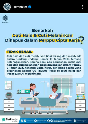 terkait cuti melahirkan